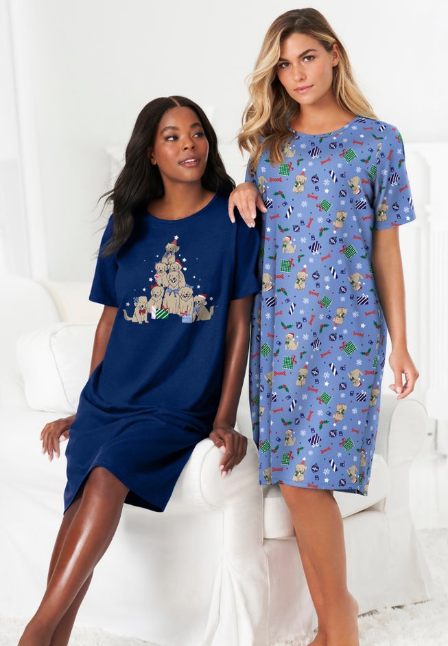 2-Pack Short-Sleeve Sleepshirt image number 0