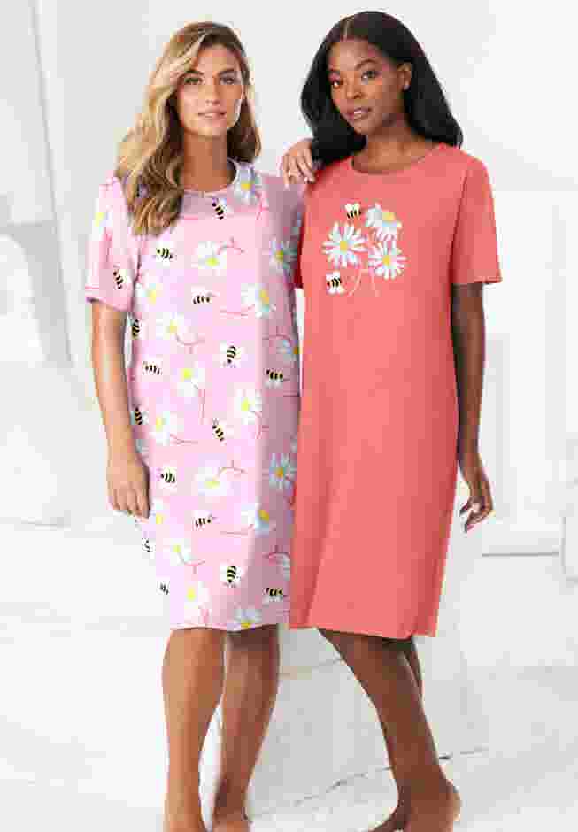 2-Pack Short-Sleeve Sleepshirt image number 0