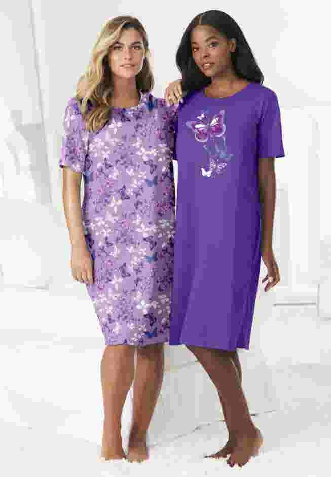 2-Pack Short-Sleeve Sleepshirt image number 0