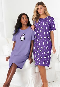 2-Pack Short-Sleeve Sleepshirt