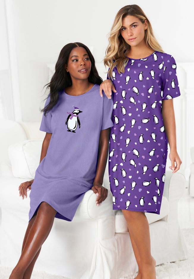 2-Pack Short-Sleeve Sleepshirt image number 0