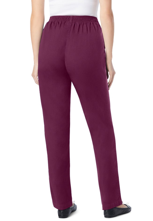 7-Day Straight-Leg Elastic-Waist Cotton Denim Pant image number 1