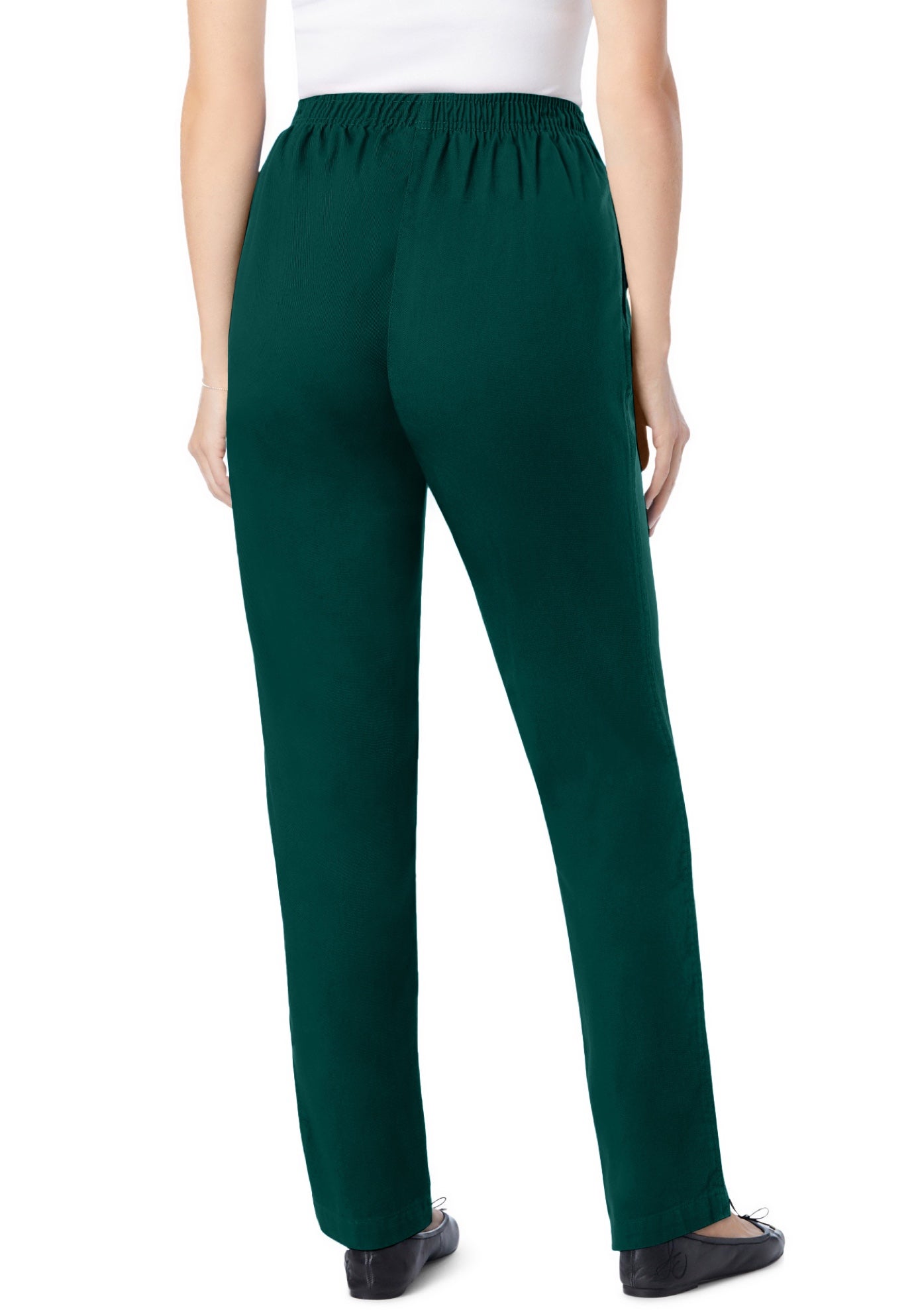 7-Day Straight-Leg Elastic-Waist Cotton Denim Pant image number 1