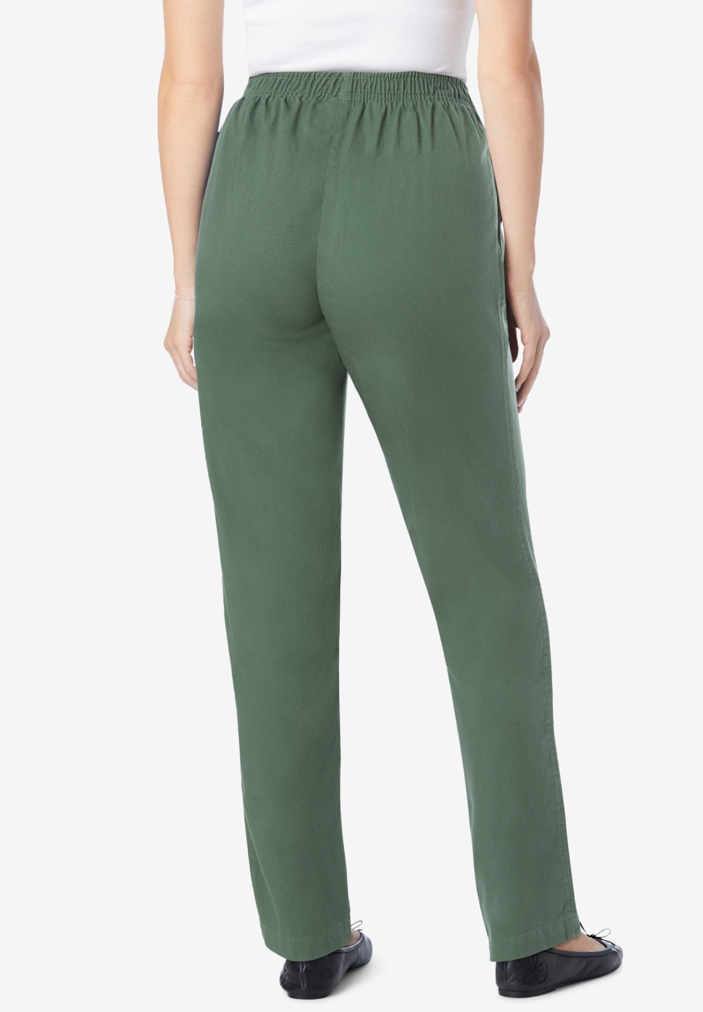 7-Day Straight-Leg Elastic-Waist Cotton Denim Pant image number 1
