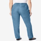 7-Day Straight-Leg Elastic-Waist Cotton Denim Pant image number 1