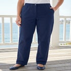 7-Day Straight-Leg Elastic-Waist Cotton Denim Pant image number 0