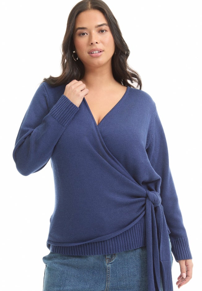 Wrap-Front Cardigan image number 0