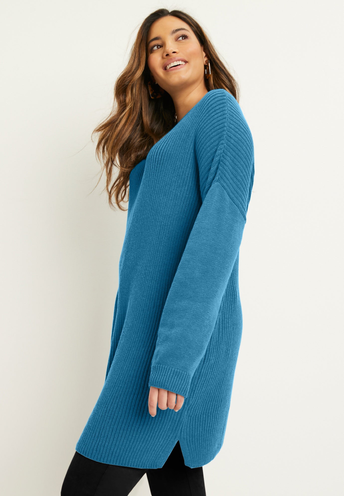 Touch of Cashmere Boatneck Sweater image number 2