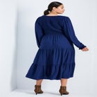 Indi Puff Sleeve Shirred Dress image number null