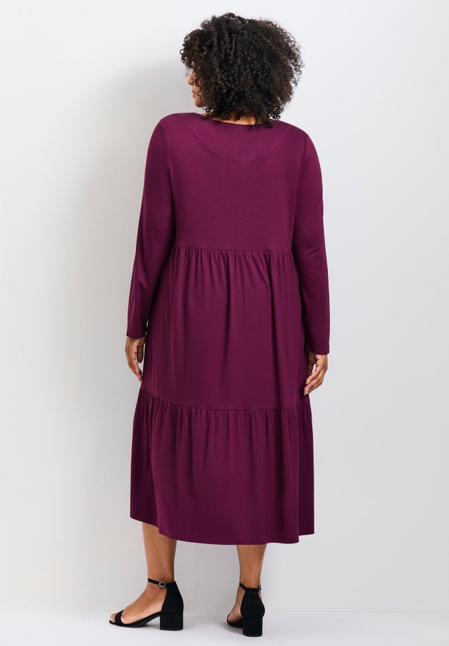 Nylah Tiered Knit Dress image number 1