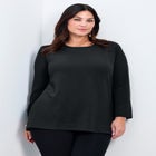 Breanna Eyelet Detail Hacci Top image number 0