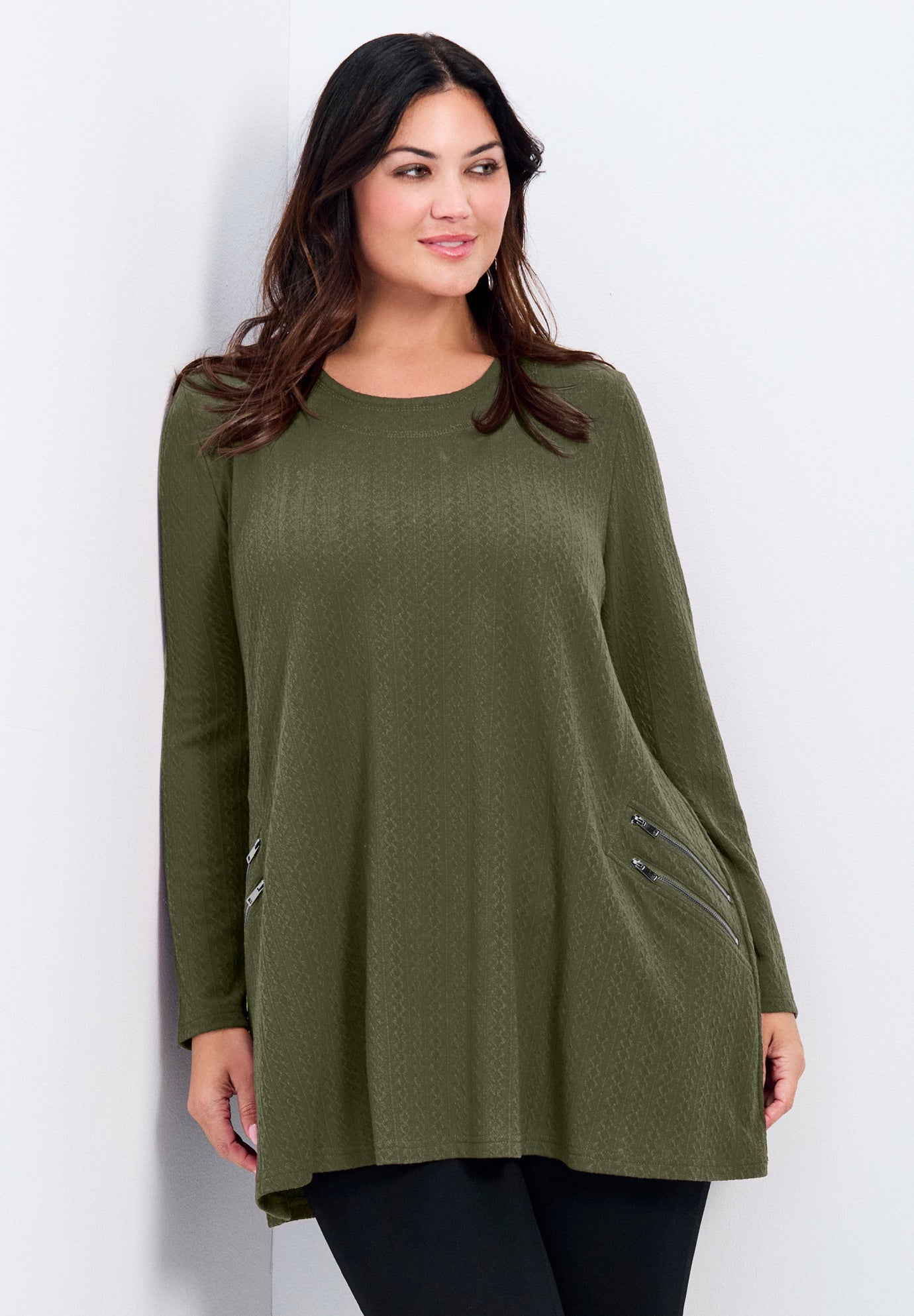 Alina Hacci Zip Detail Tunic image number 0