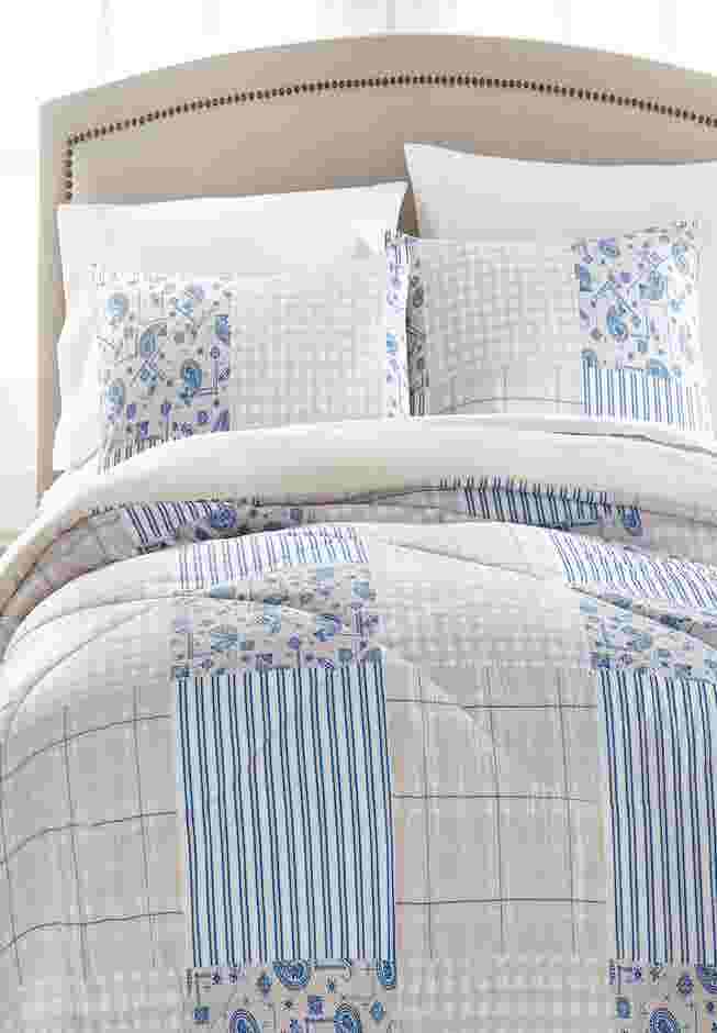 Seersucker Printed 3-Pc. Comforter Set image number 3