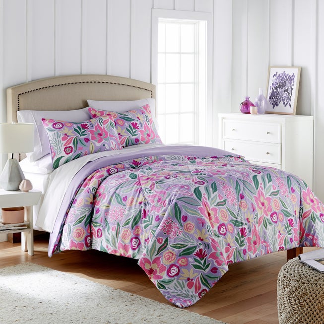Seersucker Printed 3-Pc. Comforter Set image number 0