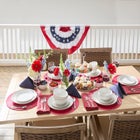 Pleated Fan Patriotic Bunting image number null