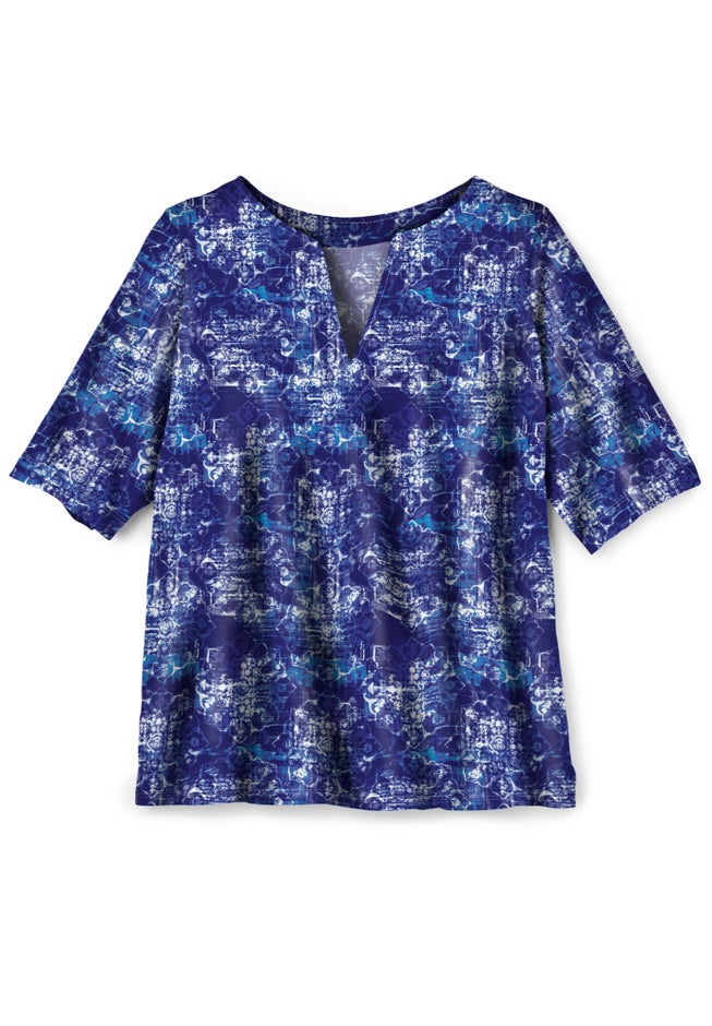 Three-Quarter Sleeve Swim Tee image number 3