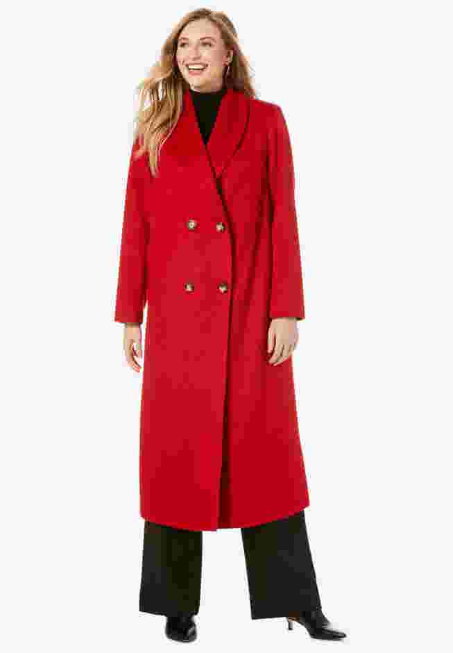 Long Shawl Collar Wool Coat image number 0