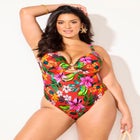 Shimmer Ring Underwire One Piece Swimsuit image number 4