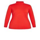 Organic Mock Neck Top image number null