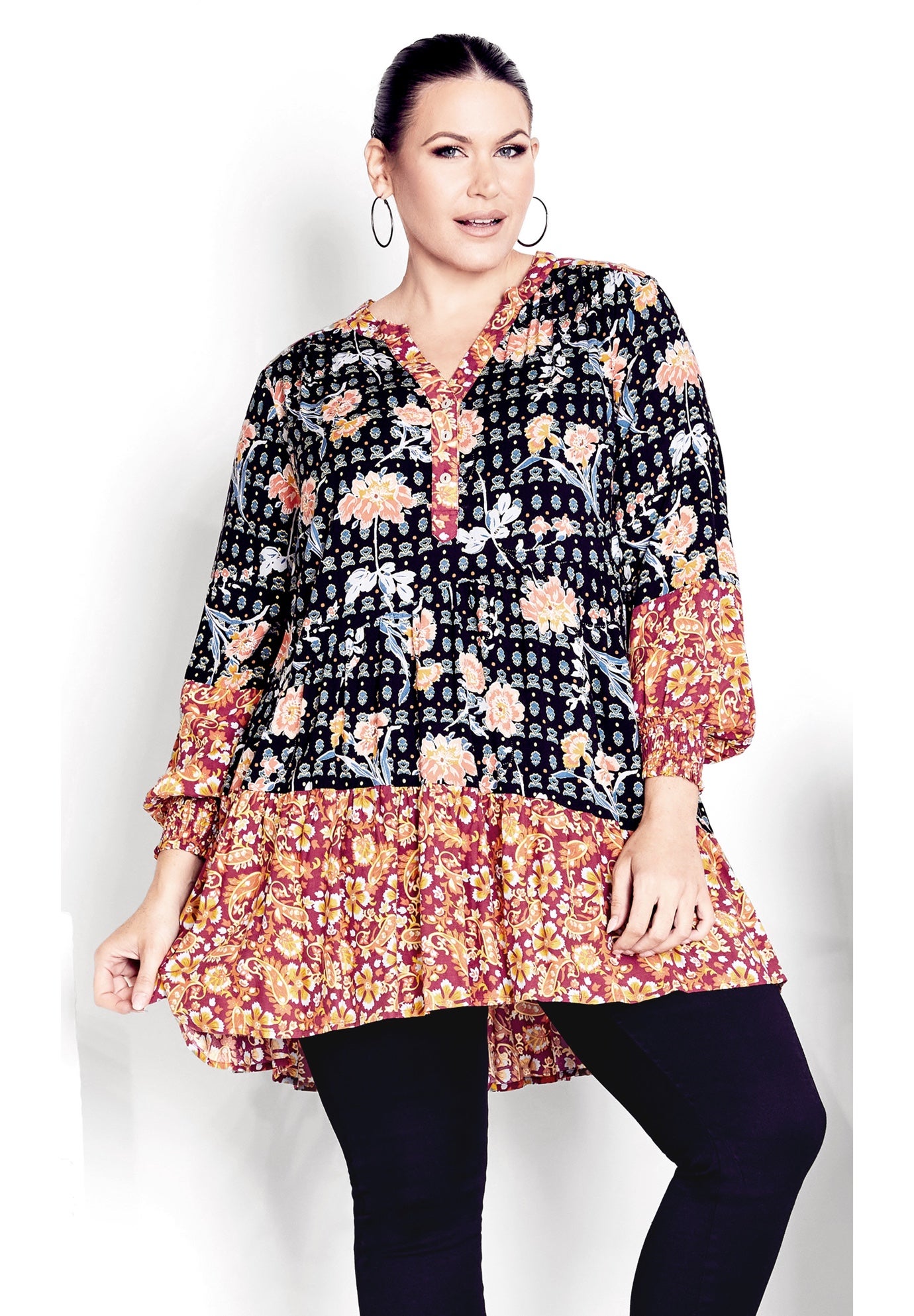 Cynthia Splice Empire Waist Tunic image number 0