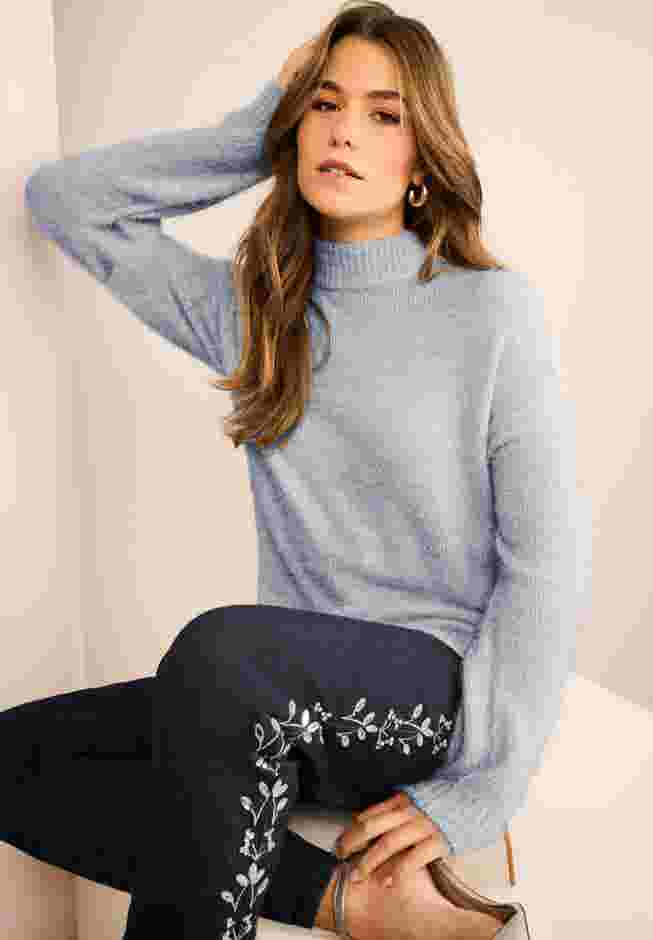 Eyelash Mockneck Sweater image number 0