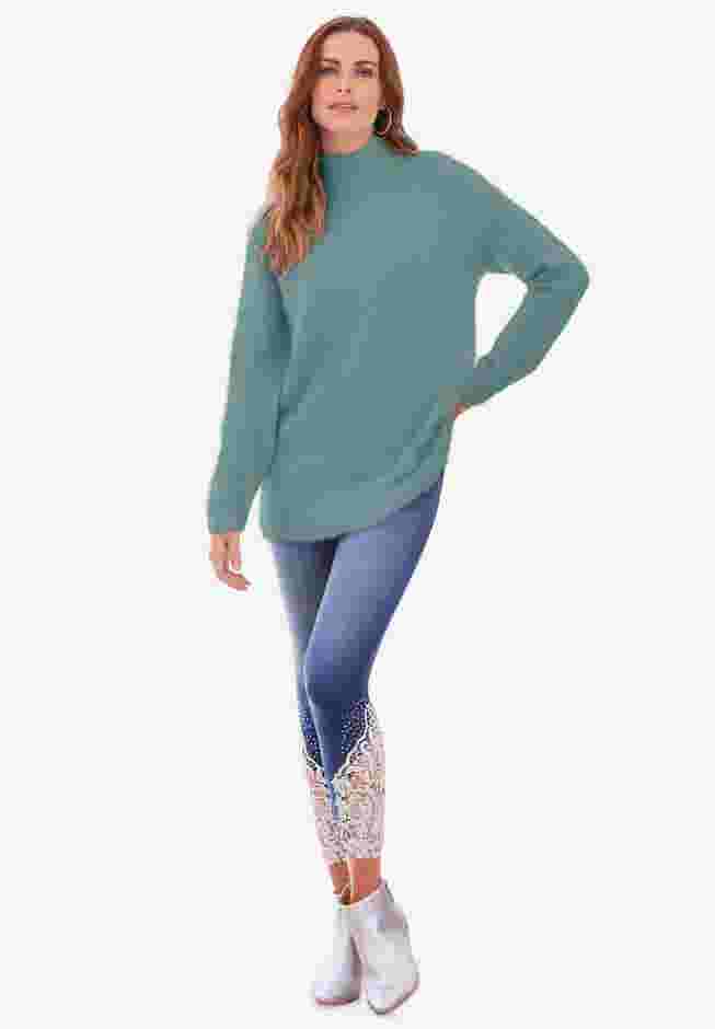 Eyelash Mockneck Sweater image number 0