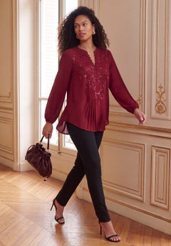 Sequin Floral Tunic