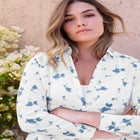 Plus Size Kate Long Sleeve Easy Cotton-Blend Button-Front Shirt image number null