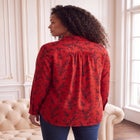 Plus Size Kate Long Sleeve Easy Cotton-Blend Button-Front Shirt image number 1