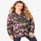 Plus Size Kate Long Sleeve Easy Cotton-Blend Button-Front Shirt image number null