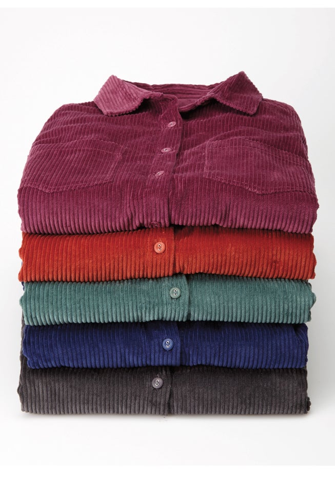 Corduroy Button-Front Shirt image number 7