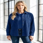 Corduroy Button-Front Shirt image number 0