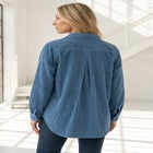 Corduroy Button-Front Shirt image number null