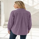 Corduroy Button-Front Shirt image number null