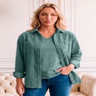 Corduroy Button-Front Shirt image number 0