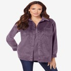 Corduroy Button-Front Shirt image number null