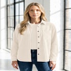 Corduroy Button-Front Shirt image number 0