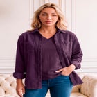 Corduroy Button-Front Shirt image number 0
