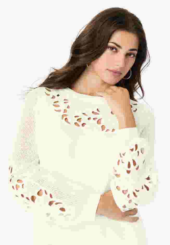 Cutout Pullover Sweater image number 3