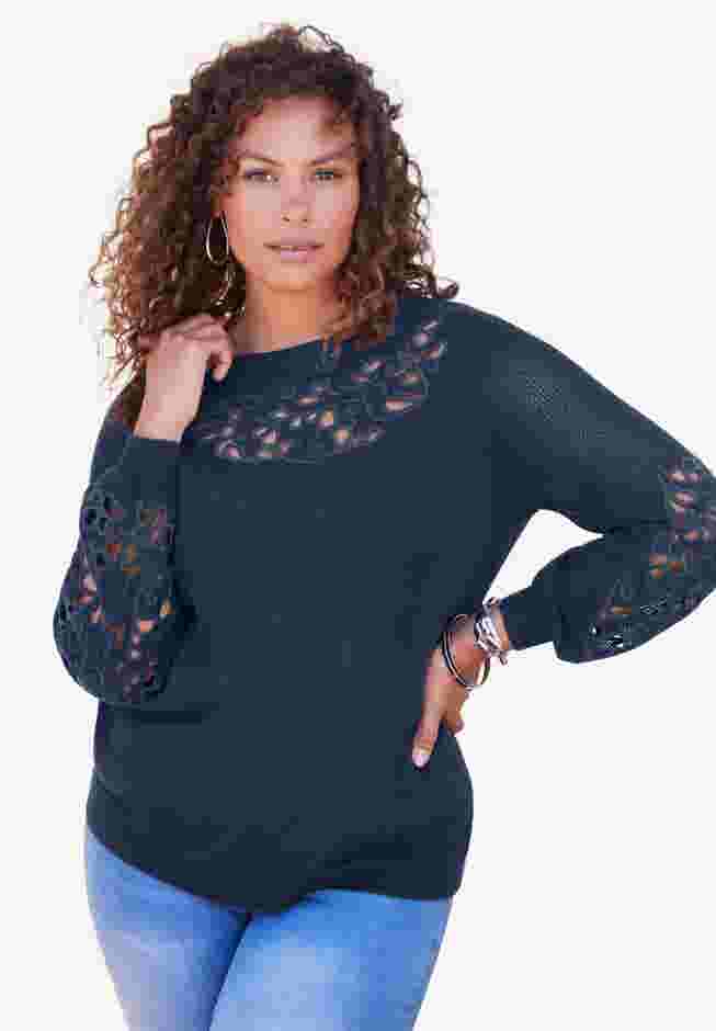 Cutout Pullover Sweater image number 0