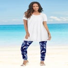 Plus Size Ankle Length Essential Stretch Legging image number null