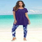 Plus Size Essential Stretch Ankle Length Pull-On Legging image number null