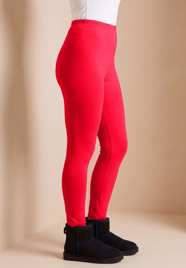 Plus Size Essential Stretch Ankle Length Pull-On Legging image number 1