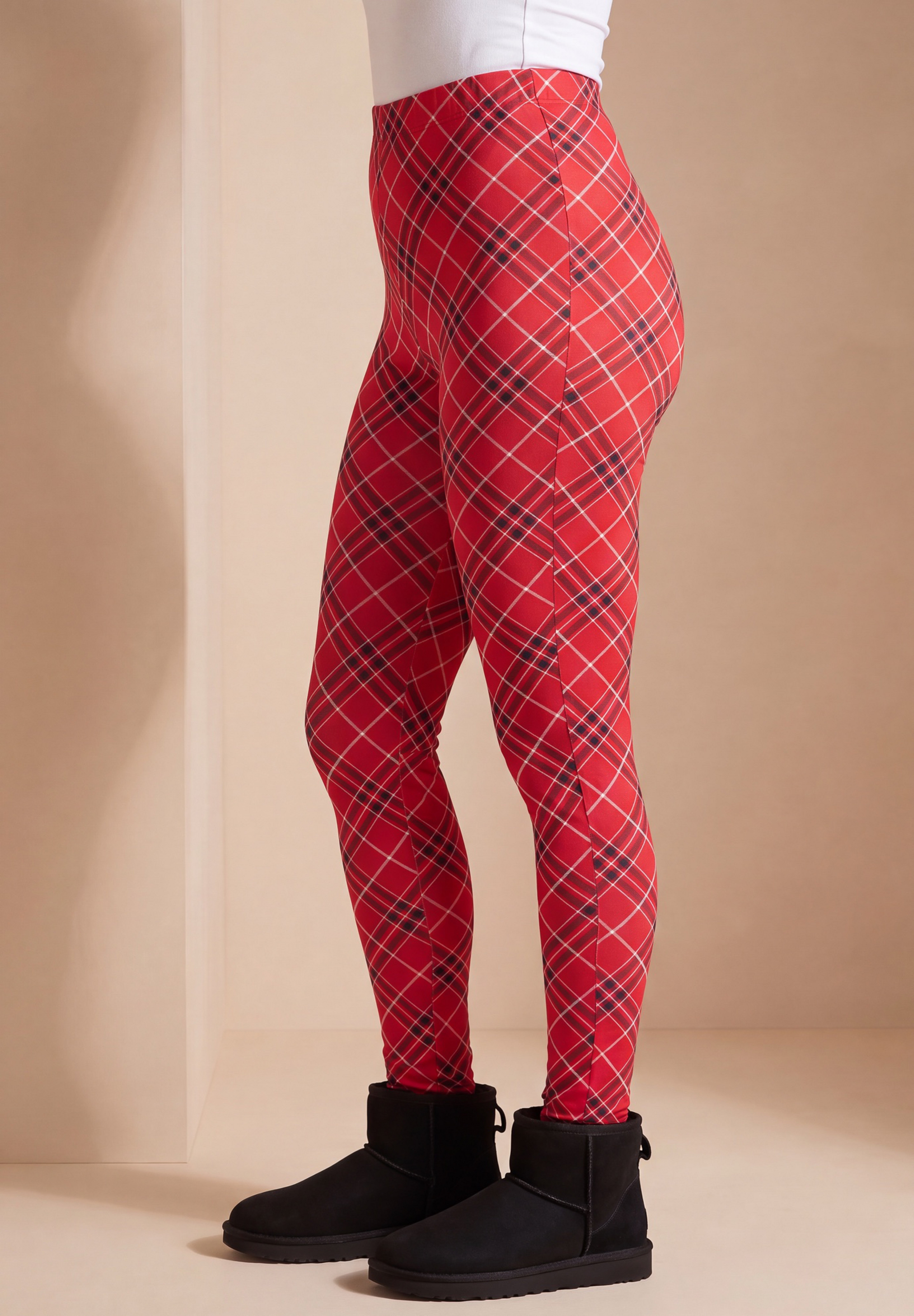 Plus Size Essential Stretch Ankle Length Pull-On Legging image number 1