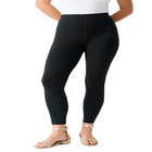 Plus Size Essential Stretch Ankle Length Pull-On Legging image number 2