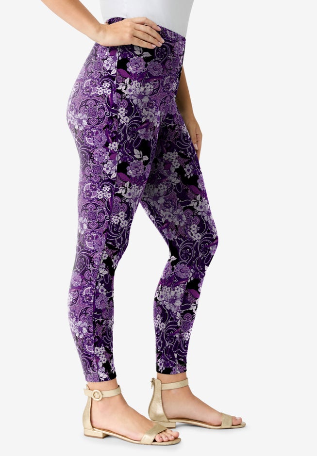 Plus Size Ankle Length Essential Stretch Legging image number 3