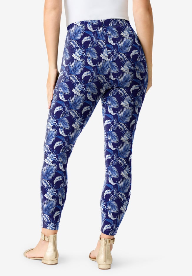 Plus Size Ankle Length Essential Stretch Legging image number 2