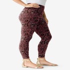 Plus Size Essential Stretch Ankle Length Pull-On Legging image number null