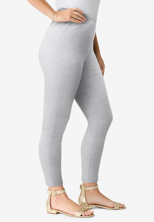 Plus Size Ankle Length Essential Stretch Legging image number 1