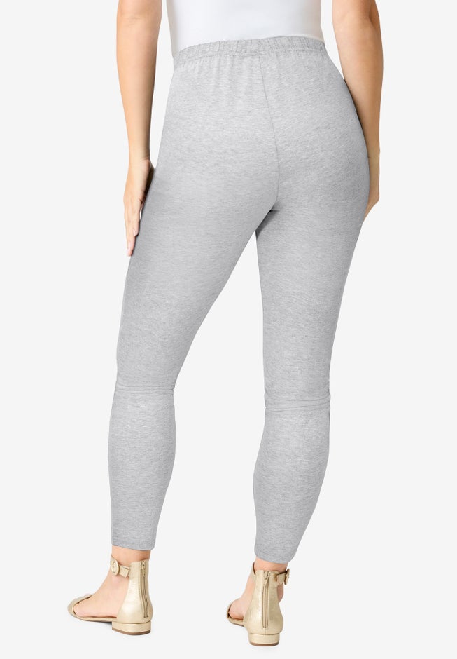 Plus Size Ankle Length Essential Stretch Legging image number 2